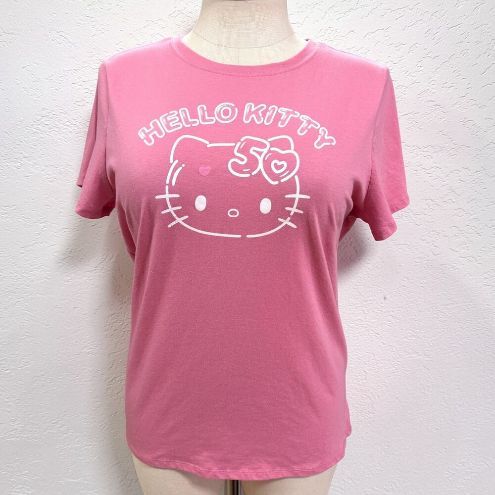 Torrid 1 (1X 14/16) Hello‎ Kitty 50th Birthday Anniversary Graphic Tee Shirt New